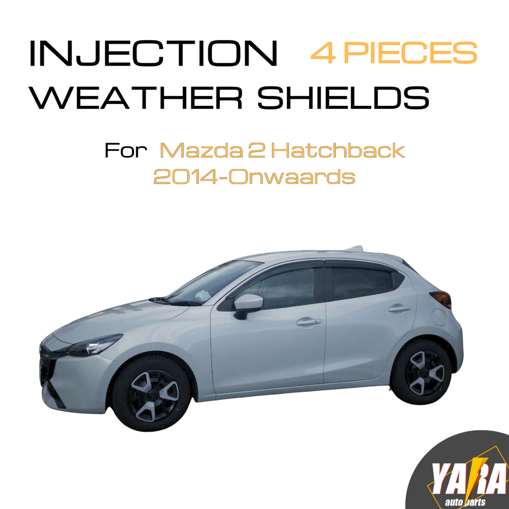 Injection Weather Shields Weathershields for Mazda 2 DJ Hatchback 2014-Onwards