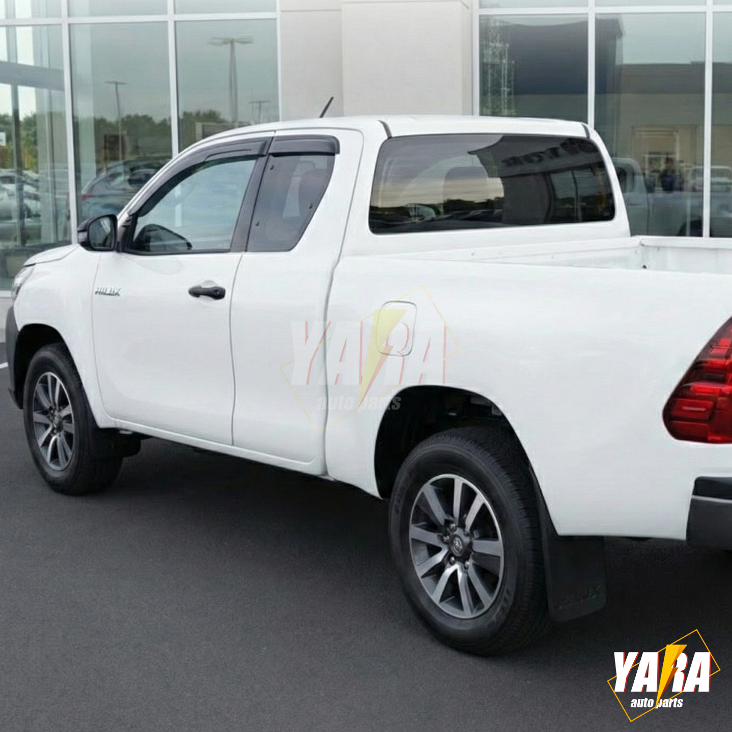 Weather shields Window visors suits  for Hilux Extra/Space Cab 2015 -2020