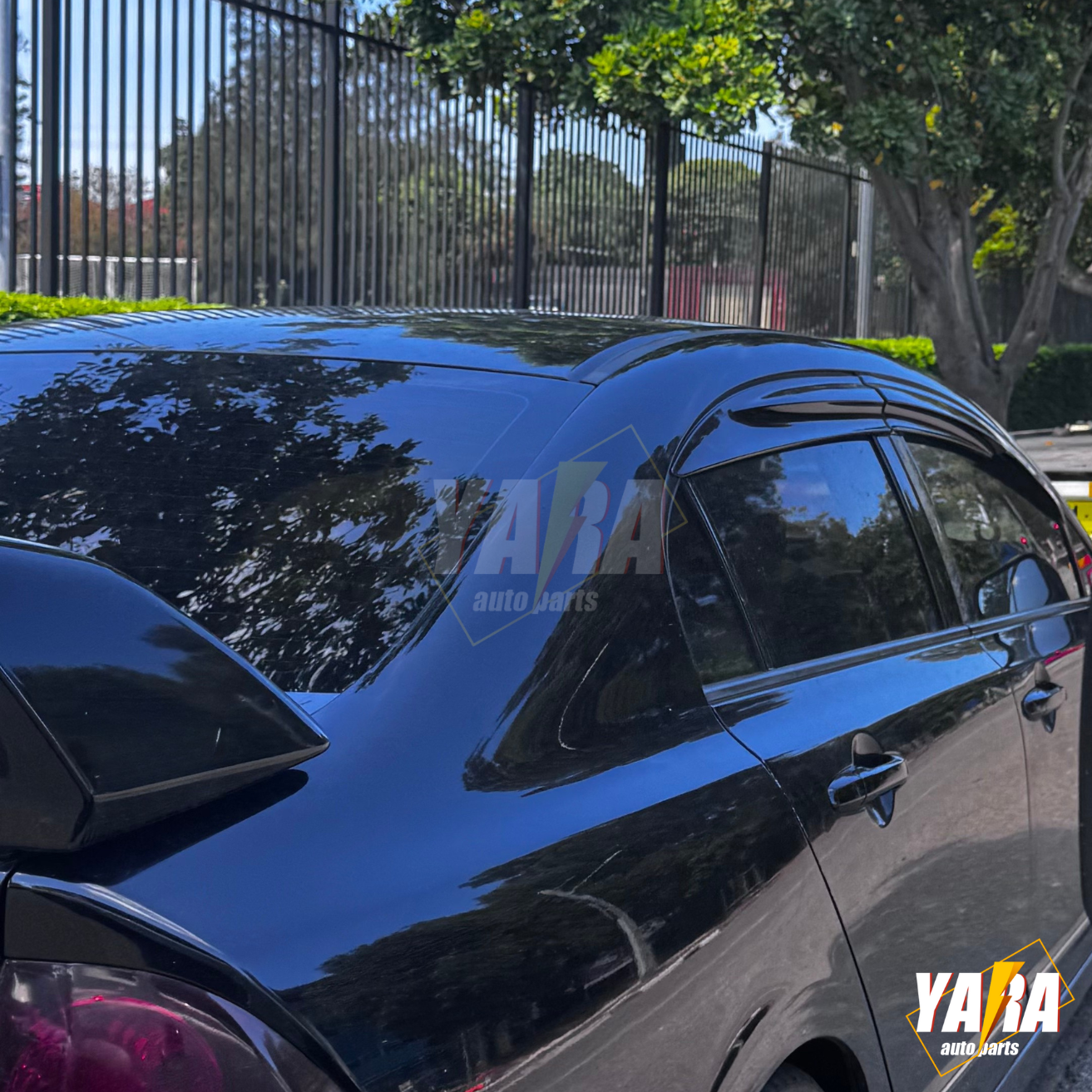 MUGEN Style Weather shields Window visors HONDA CIVIC SEDAN 8TH GEN 2006-2011