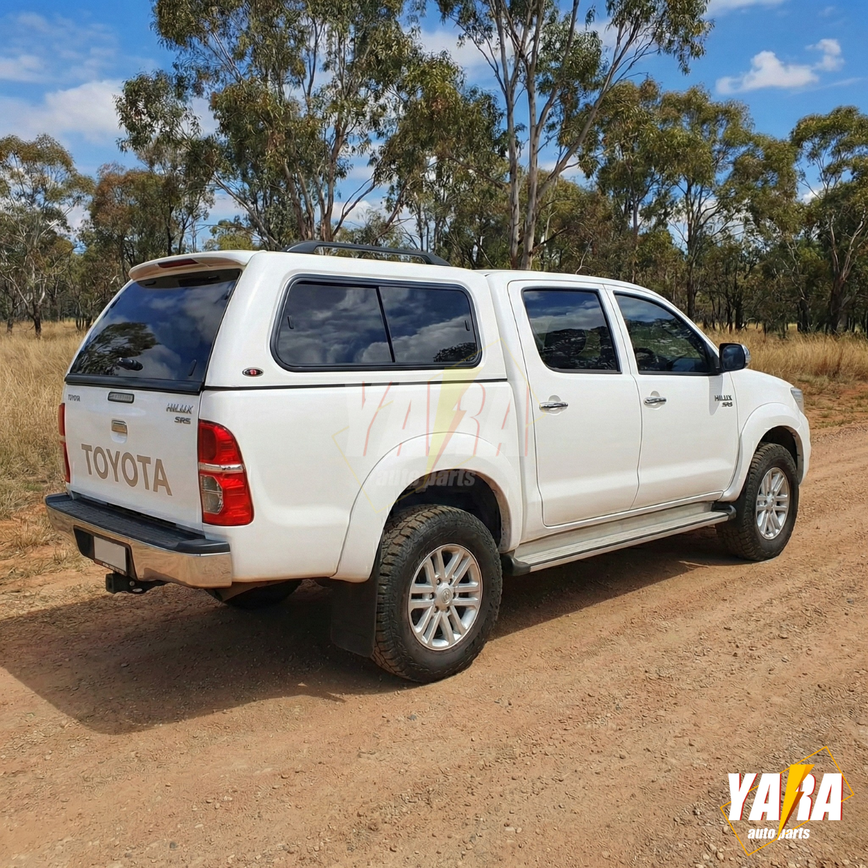 Gloss White Fender Flares for Toyota Hilux SR5/SR Dual Cab 2011–2014 (facelift)| 6-Inch Wheel Arch Kit (6PCS)