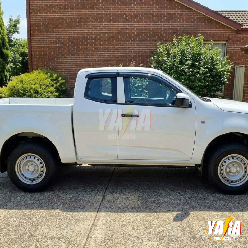 For D-max Dmax Extra Cab 2020+ Injection Weathershields Weather shields tinted