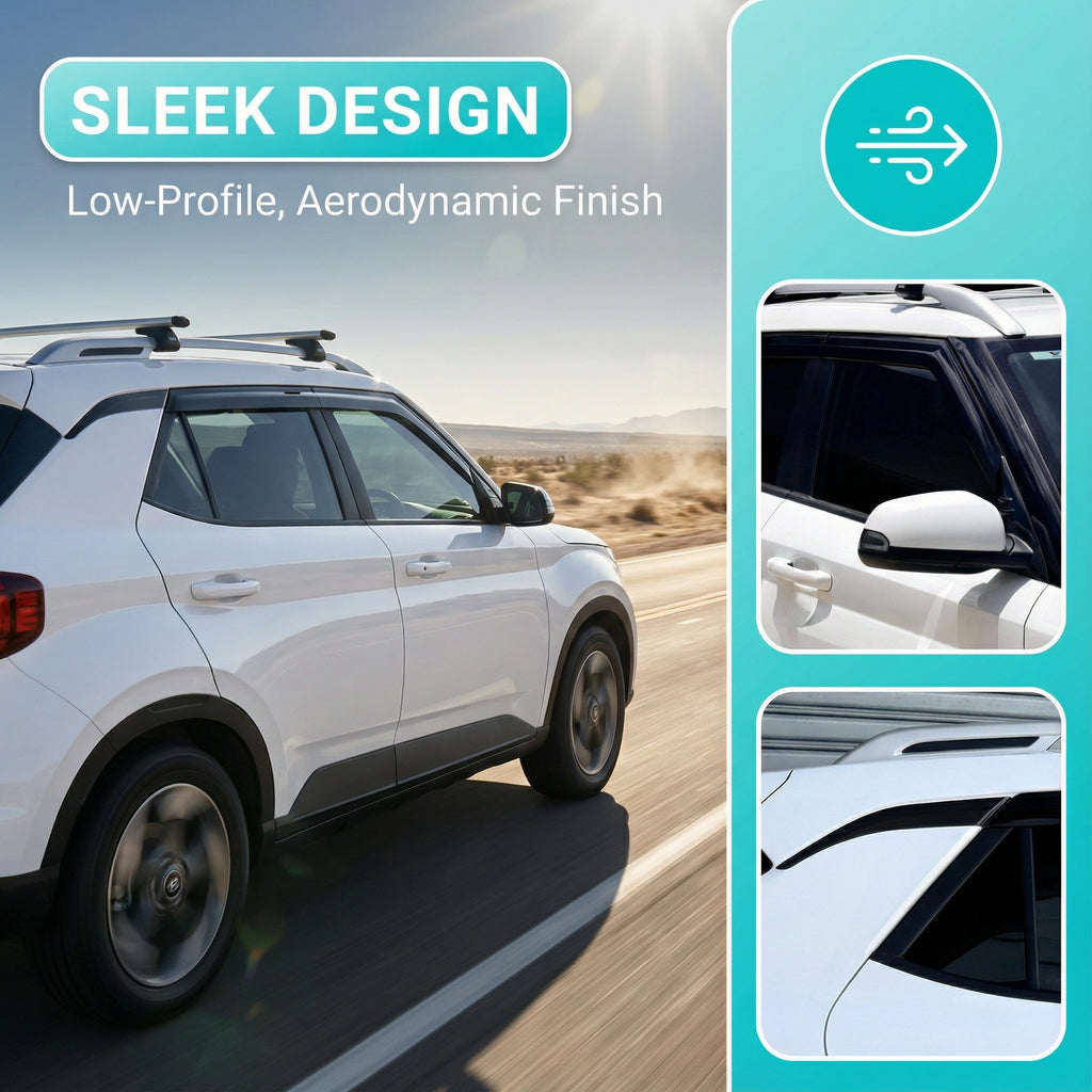 Luxury Injection Weather Shields For Hyundai Venue 2019-2026 6pcs