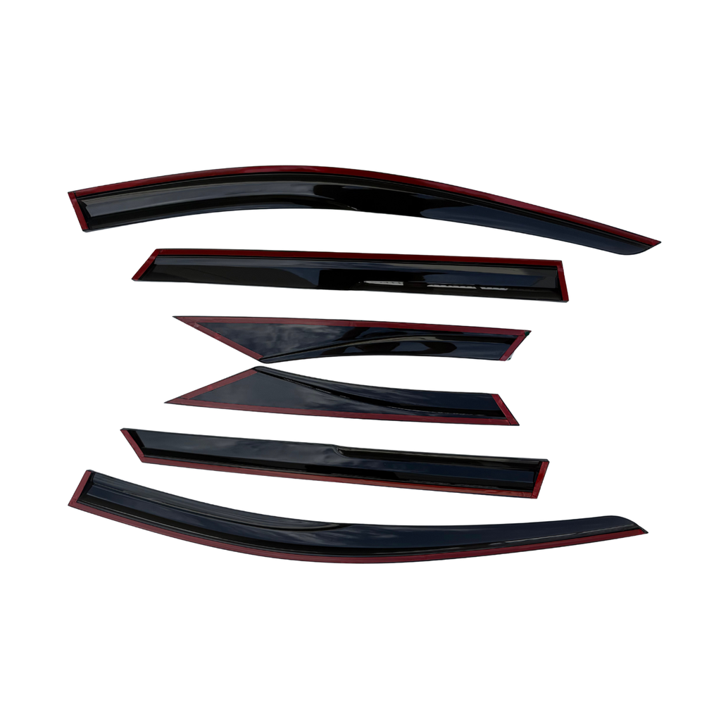 Injection Stainless Steel Weather Shields for Hyundai Tucson 2021-Onwards 6pcs