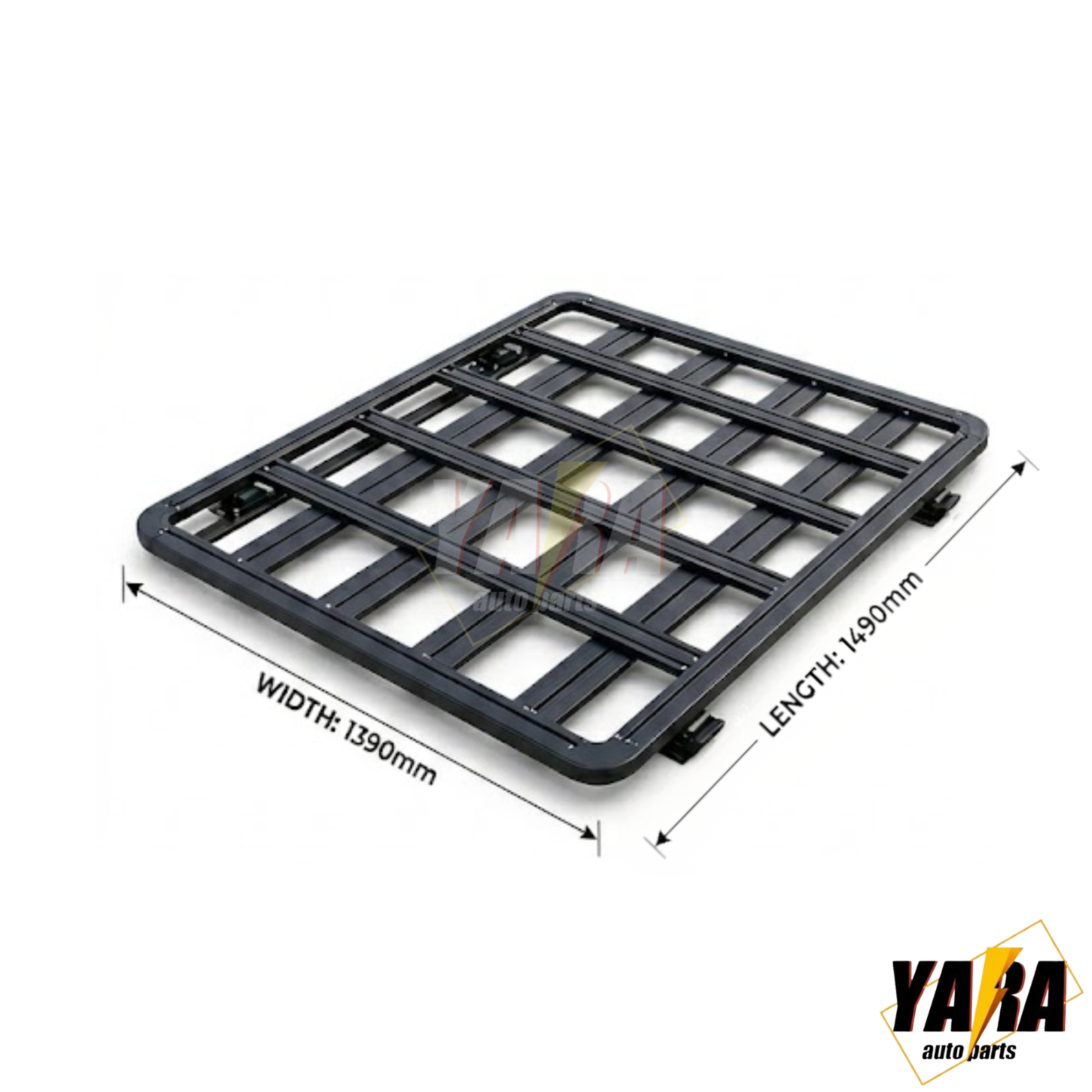 Aluminium Flat Roof Rack Platform 1490x1390mm for Ute