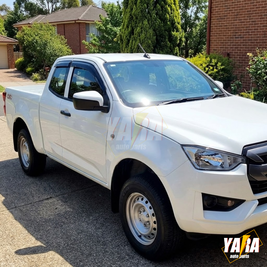 For D-max Dmax Extra Cab 2020+ Injection Weathershields Weather shields tinted
