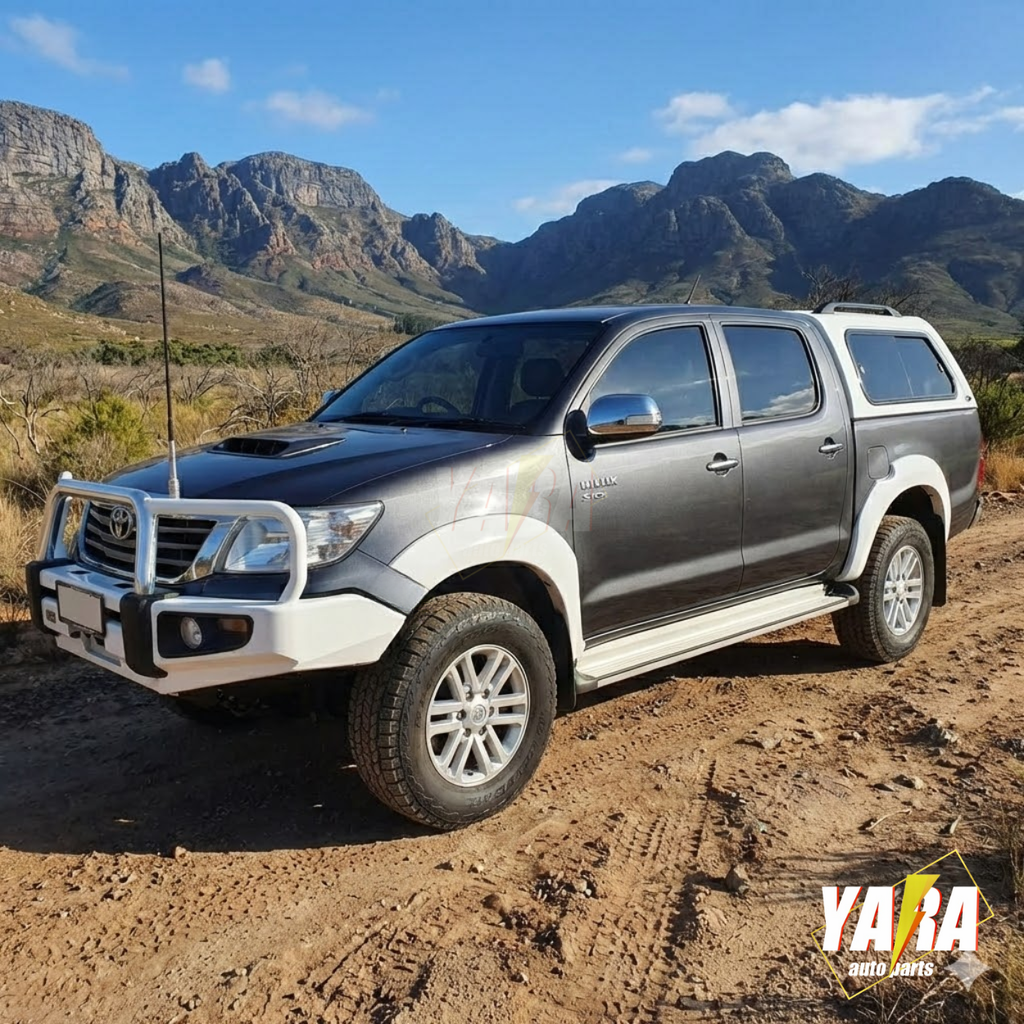 Gloss White Fender Flares for Toyota Hilux SR5/SR Dual Cab 2011–2014 (facelift)| 6-Inch Wheel Arch Kit (6PCS)