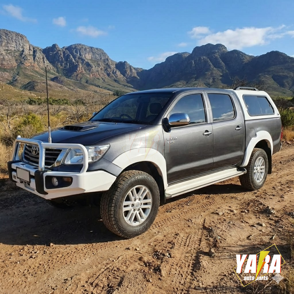 Gloss White Fender Flares for Toyota Hilux SR5/SR Dual Cab 2011–2014 (facelift)| 6-Inch Wheel Arch Kit (6PCS)