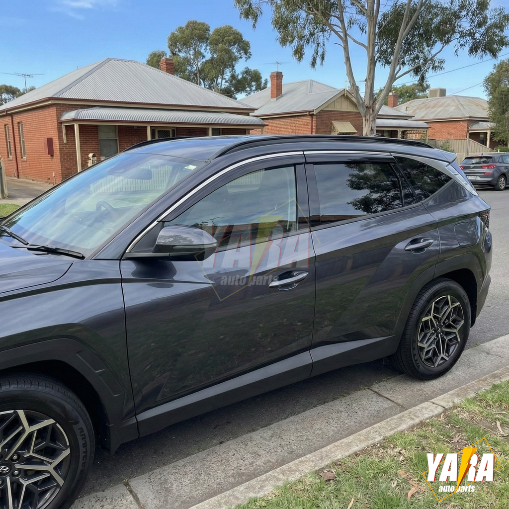 Injection Stainless Steel Weather Shields for Hyundai Tucson 2021-Onwards 6pcs