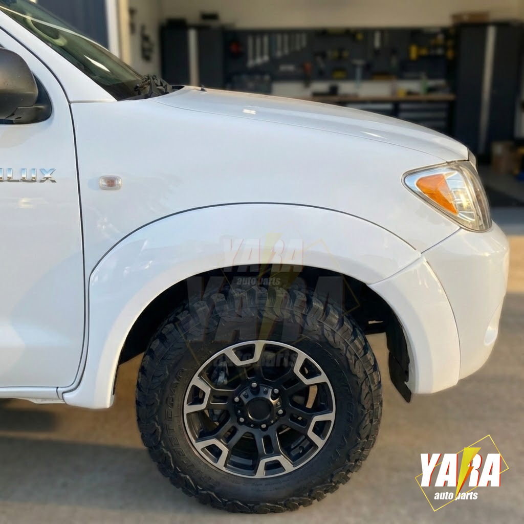 White Fender Flares Wheel Arch Suits for Hilux SR5 SR 2005-2011 (pre-facelift) front guard 4pcs