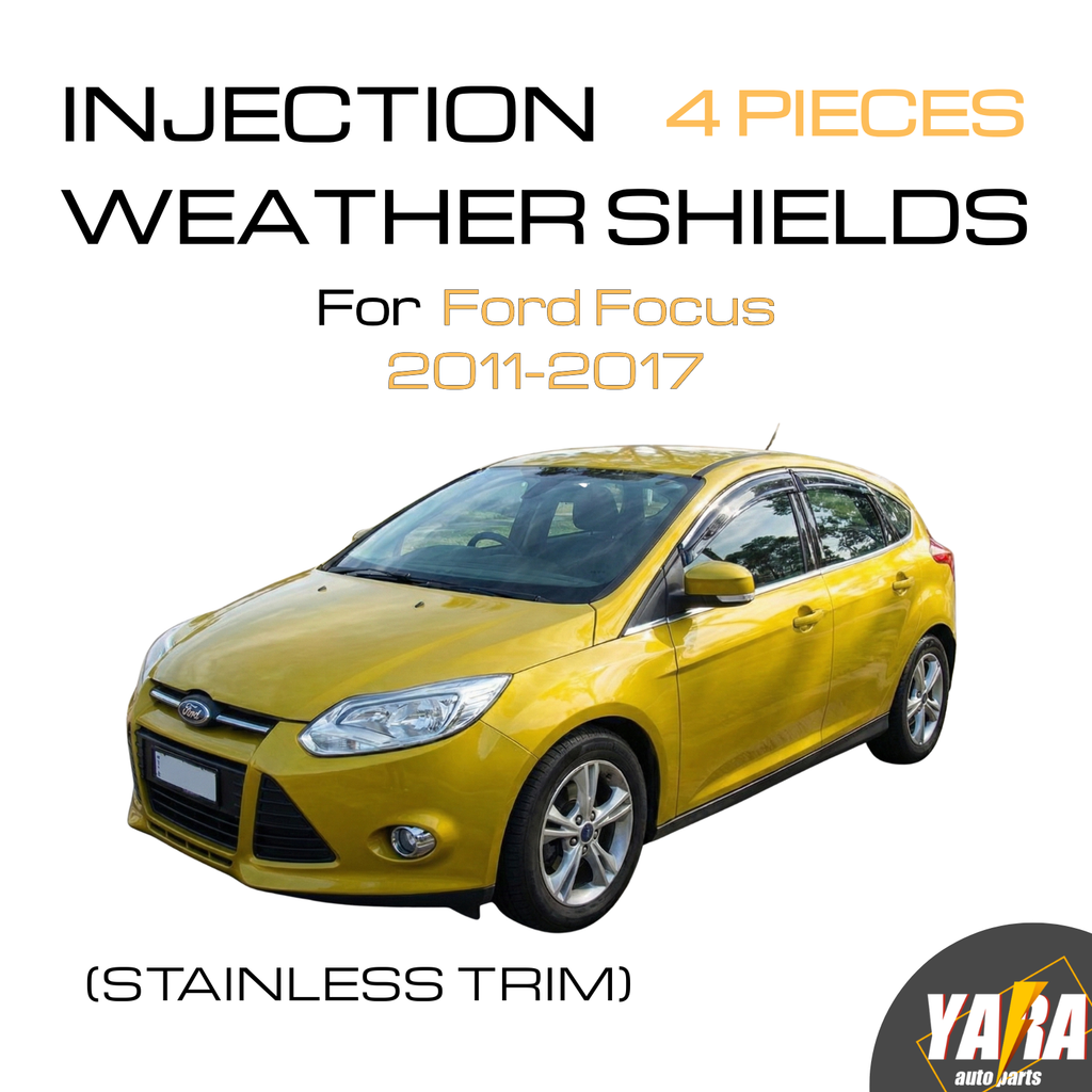 Luxury Weathershields with Chrome Trims for Ford Focus LW/LZ Sedan Hatch 2012–2017