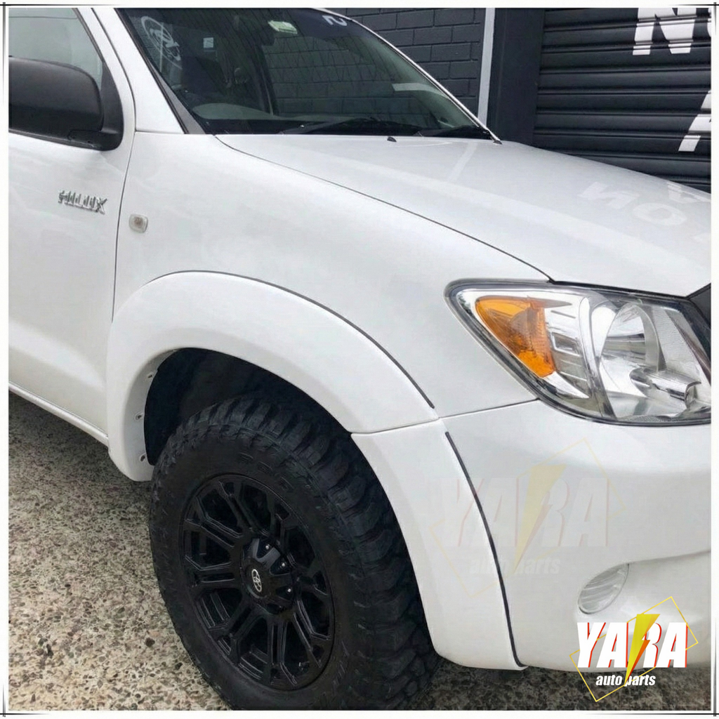 White Fender Flares Wheel Arch Suits for Hilux SR5 SR 2005-2011 (pre-facelift) front guard 4pcs