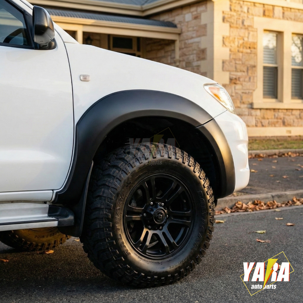 Matt black Fender Flares Suits for Hilux SR5 SR 2005-11 (Pre-Facelift) 6 inch front guard 4pcs