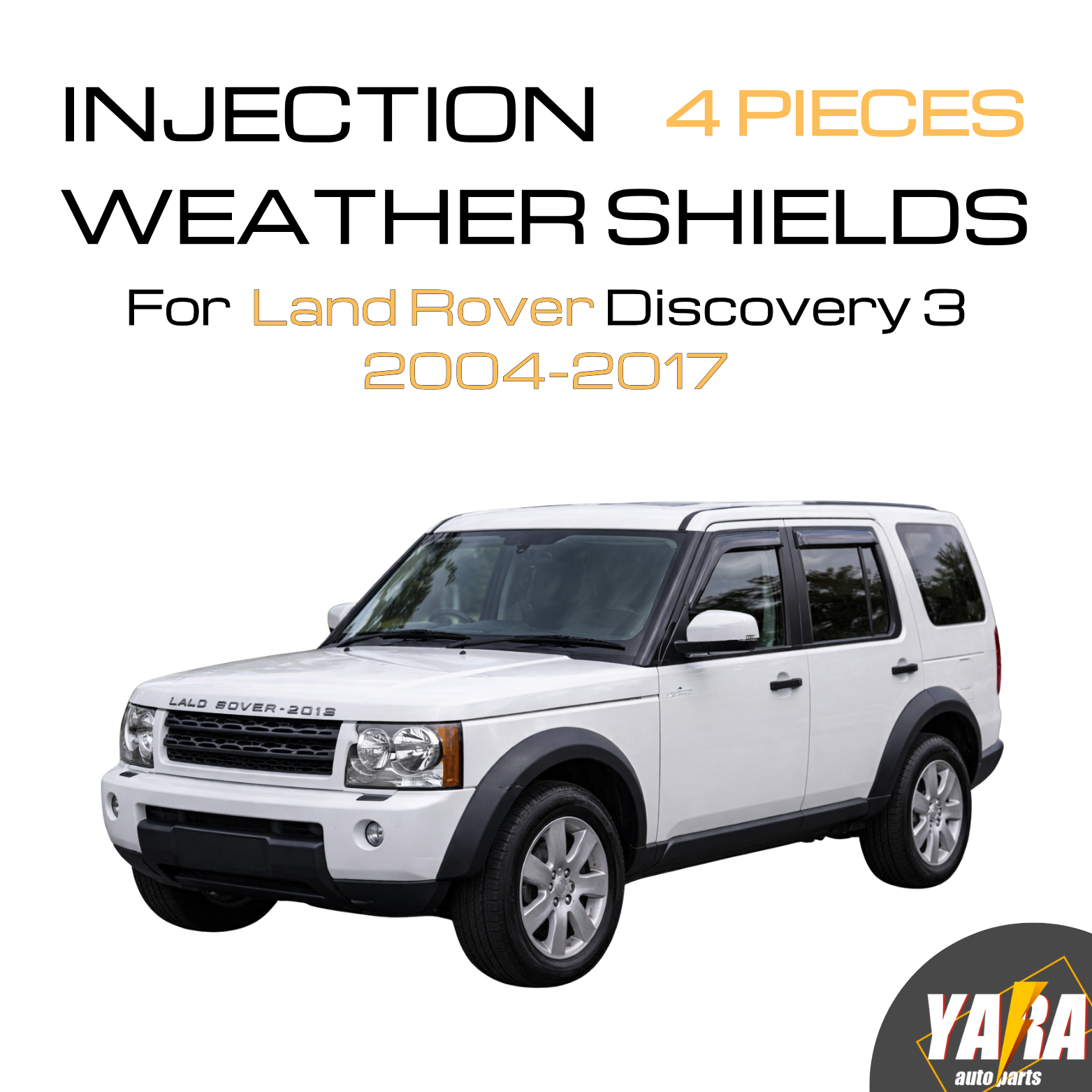 QUALITY Weather shields  Window visors for LAND ROVER DISCOVERY 3  2004-2017