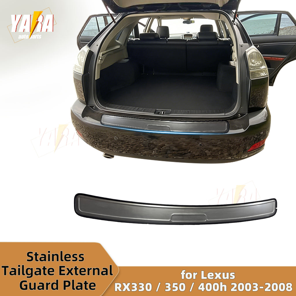Stainless Steel Rear Bumper Guard / Tailgate Sill Plate for Lexus RX330 RX350 RX400h 2003-2008