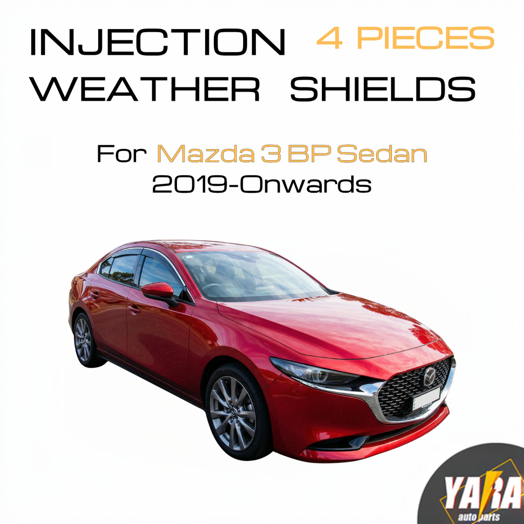Injection Stainless Weather Shields Weathershields for Mazda 3 BP Sedan 2019-On