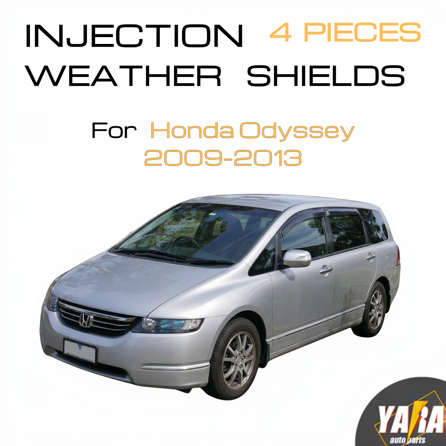 OEM style Weather Shields  Window Visors for HONDA Odyssey 2009-2013 tinted