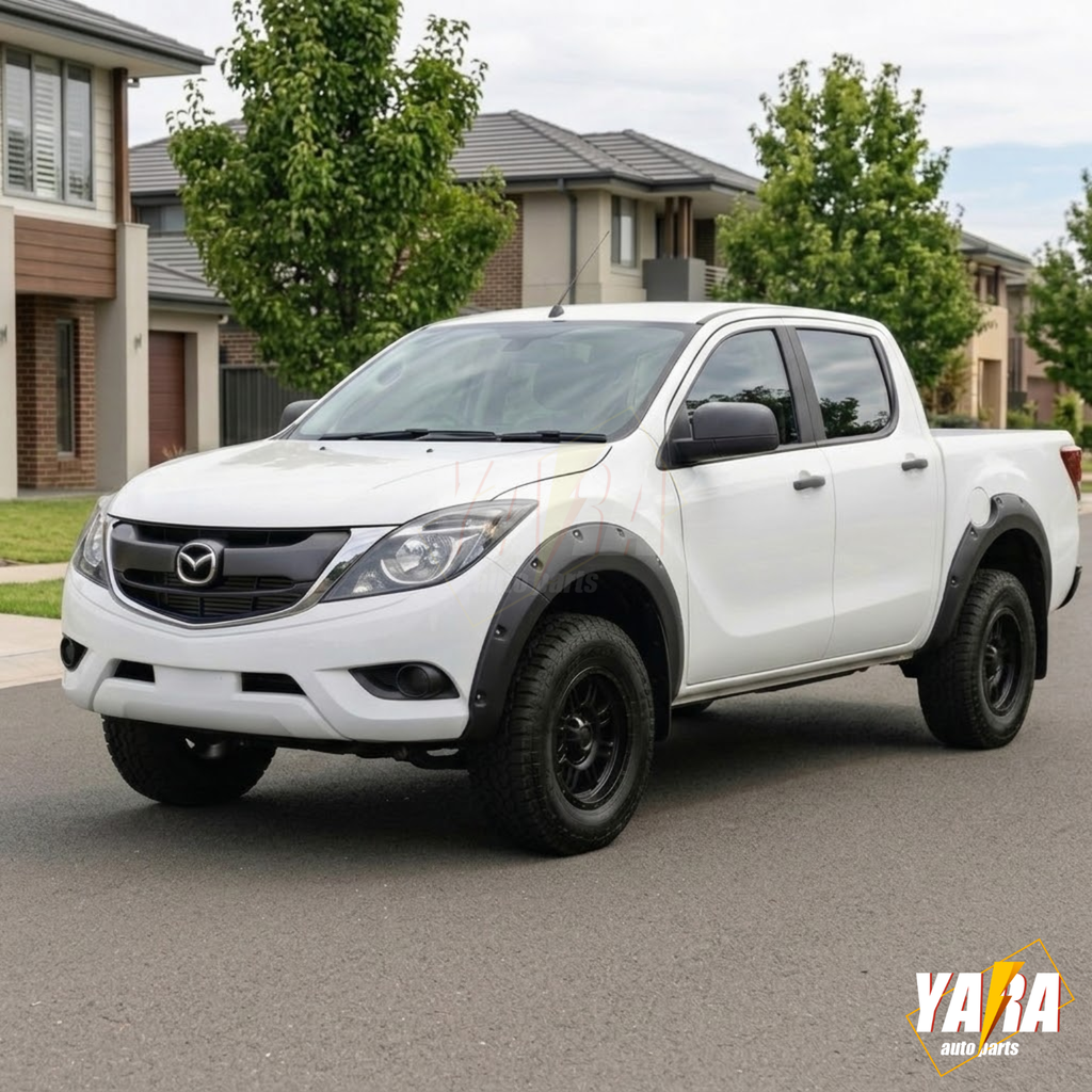 Pocket Fender Flares for Mazda BT-50 2012–2018 | Matte Black Guard Arch Wheel Trim (6PCS)