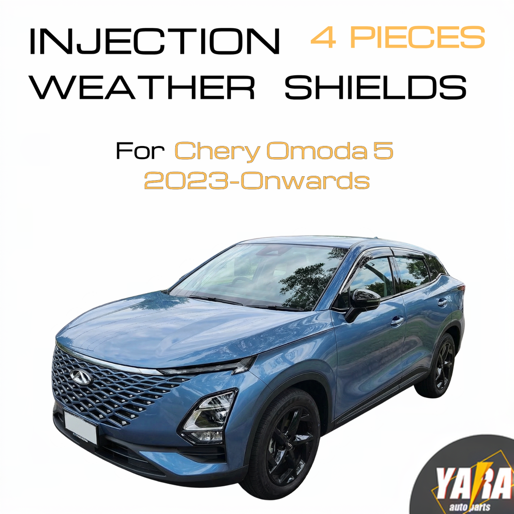 Injection Weathershields with Chrome Trim 4pcs for Chery Omoda 5 2023-Onwards
