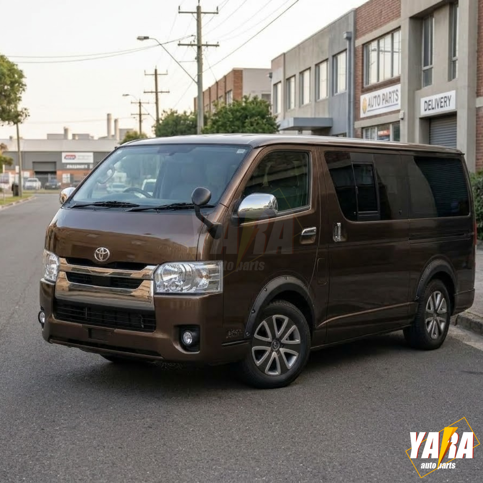 Pocket Style Matte Black Fender Flares for Toyota Hiace 2005–2017 | 6PCS Wheel Arch Kit