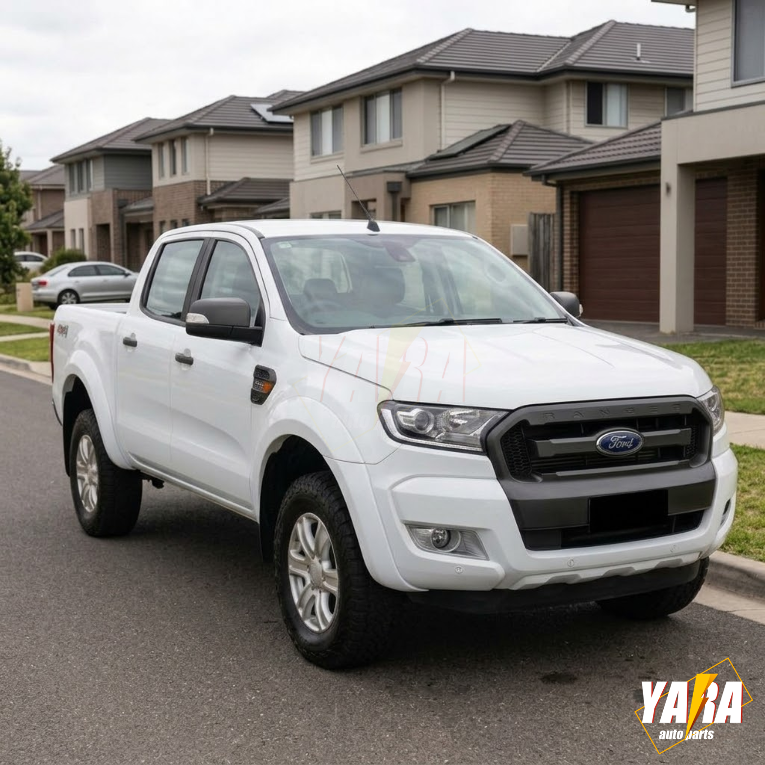 White Fender Flares Wheel Arch for Ford ranger PX2 MK2 Wildtrack 2015-18 6pcs