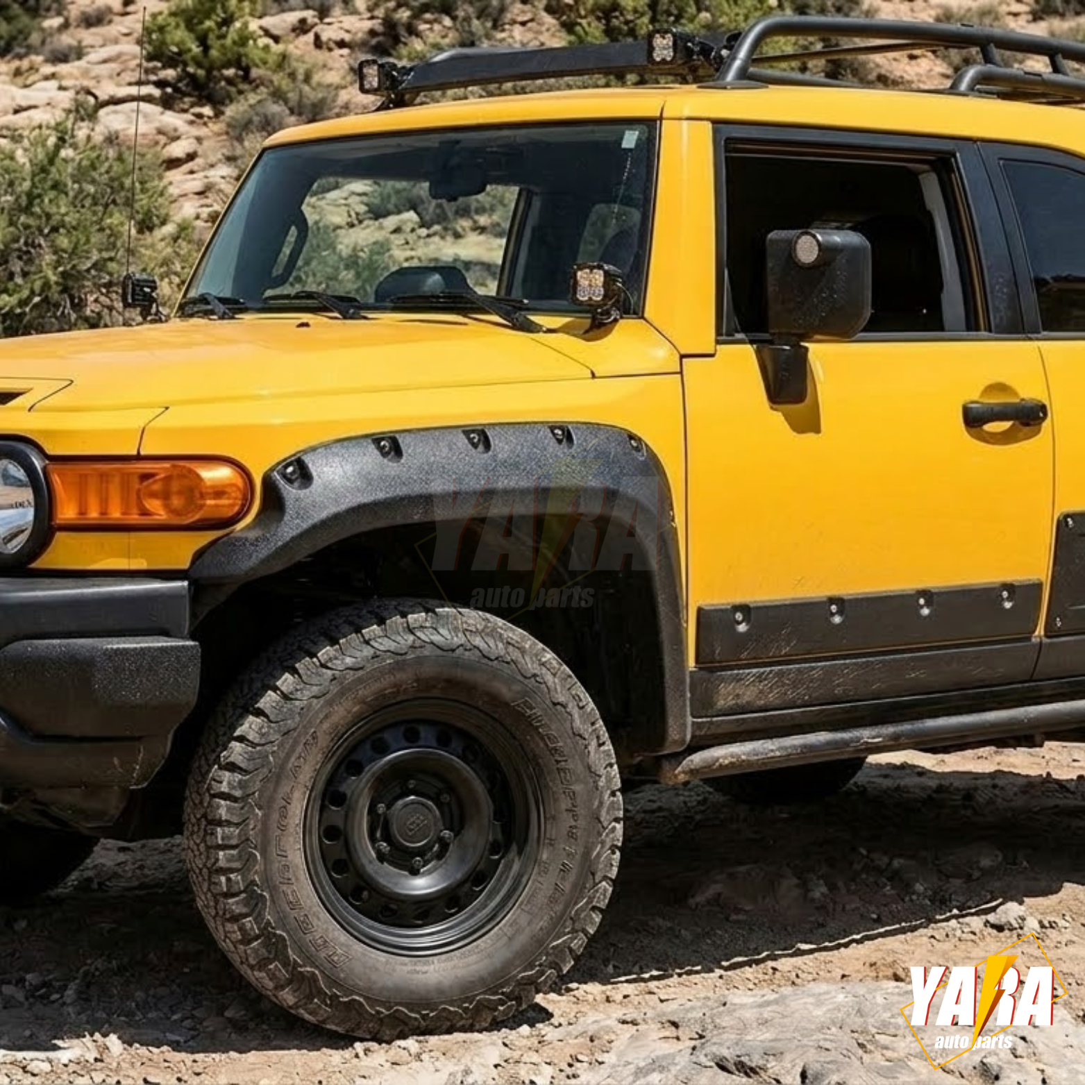 Pocket Style  texture Fender Flares Suitable For 2007-2014  FJ Cruiser 6pcs