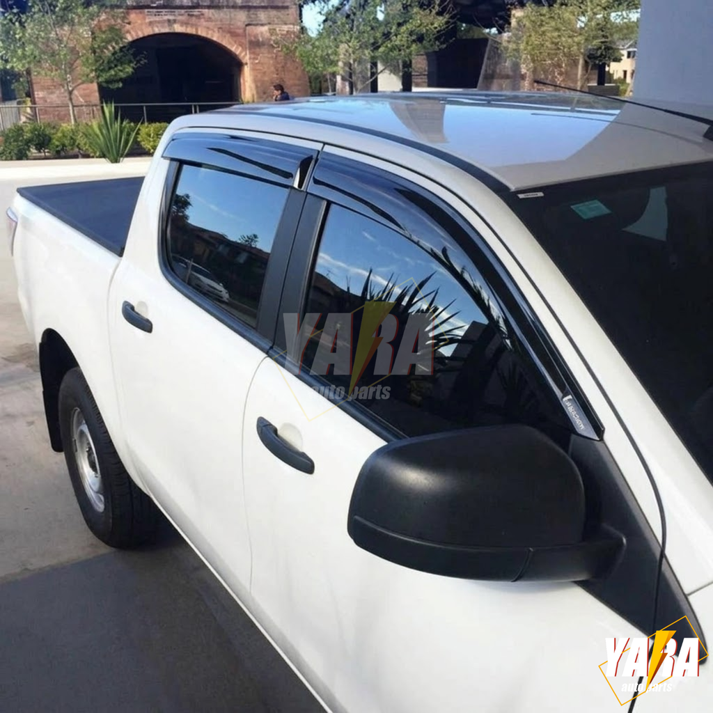 Injection Weather Shields Window Visors for Mazda BT-50 Dual Cab 2011–2020 Tinted 4pcs