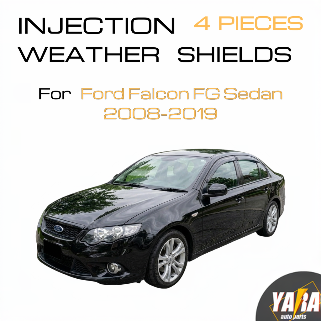 INJ Weather shields Weathershields Window visors for Ford Falcon FG Sedan 08-19