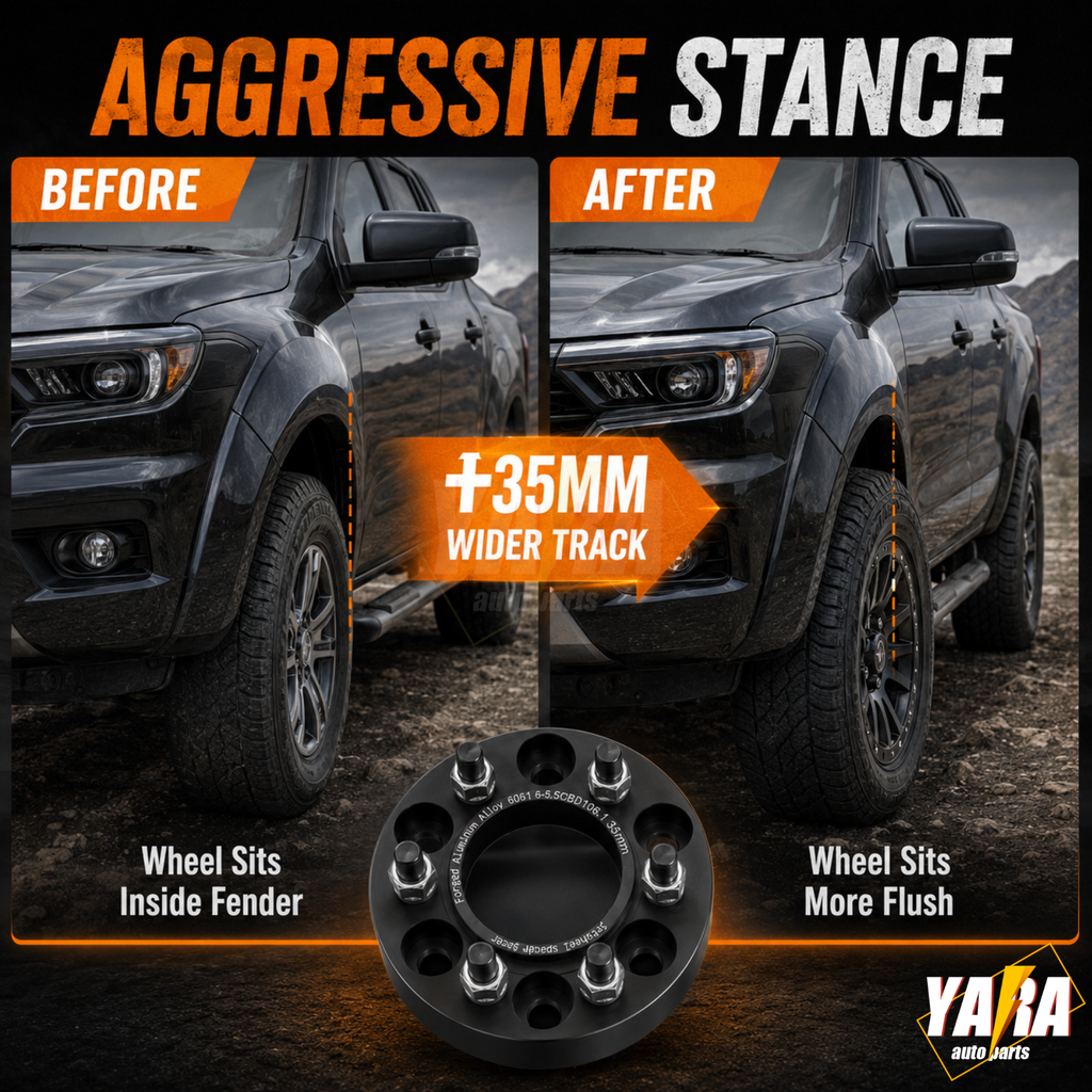 4pcs 35mm 6x139.7 93.1CB M12x1.5 Hub Centric Wheel Spacers 4PCS for Ford Ranger Mazda BT-50