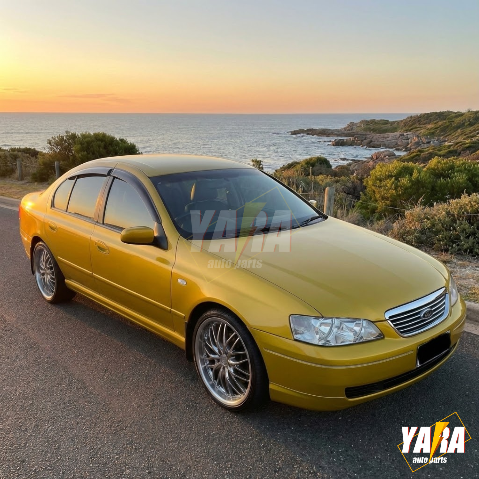 For 02-08 Ford Falcon BA BF Sedan Injection Weathershields Weather shields tinte