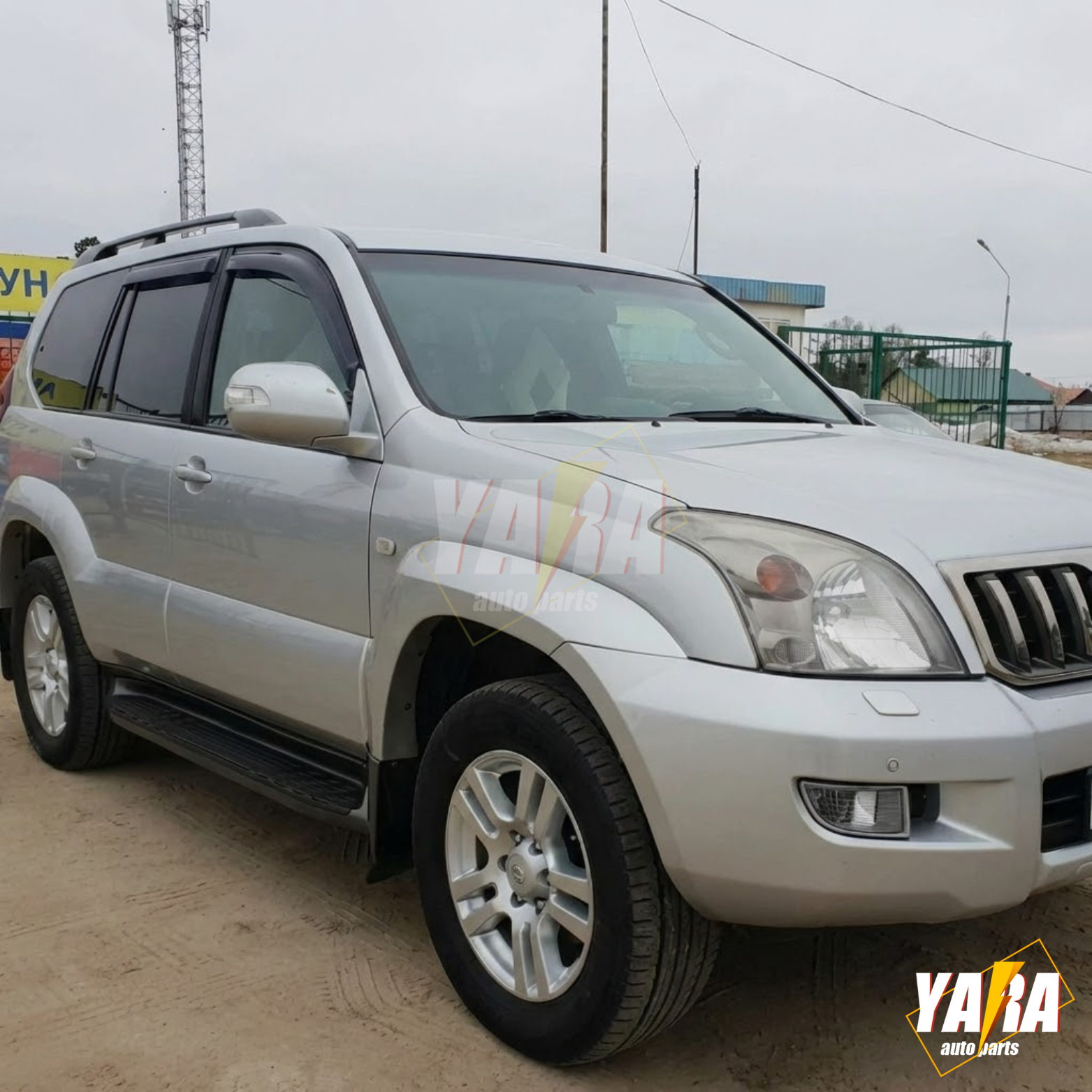 Slim Weather shields Weathershields  suitable for Prado FJ120 2003-2009 tinted
