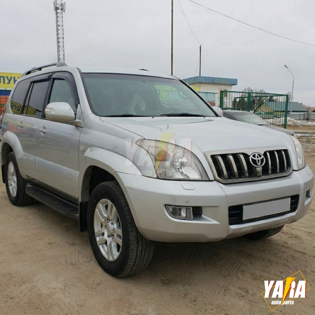 Slim Weather shields Weathershields  suitable for Prado FJ120 2003-2009 tinted