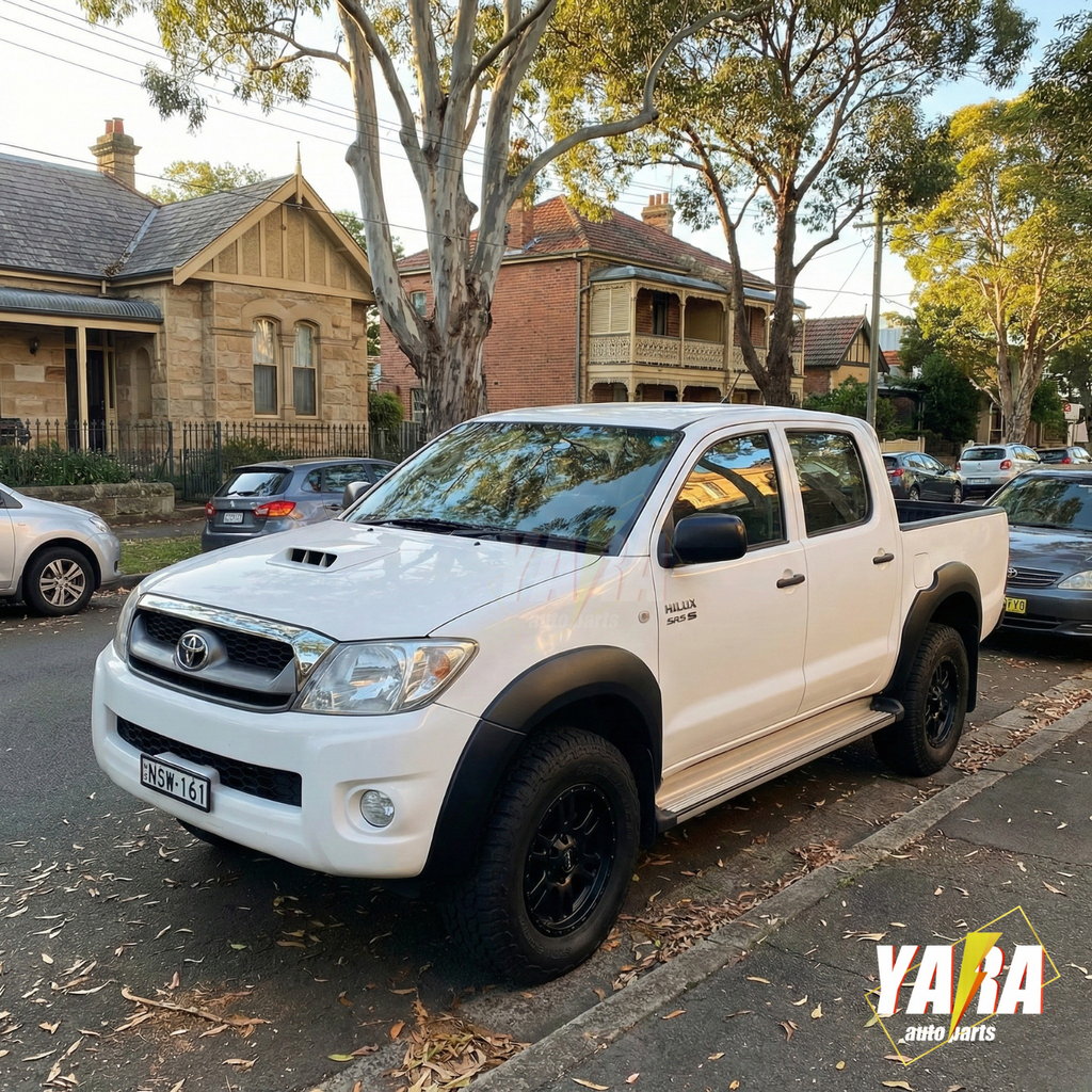 Matt black Fender Flares Suits for Hilux SR5 SR 2005-11 (Pre-Facelift) 6 inch front guard 4pcs