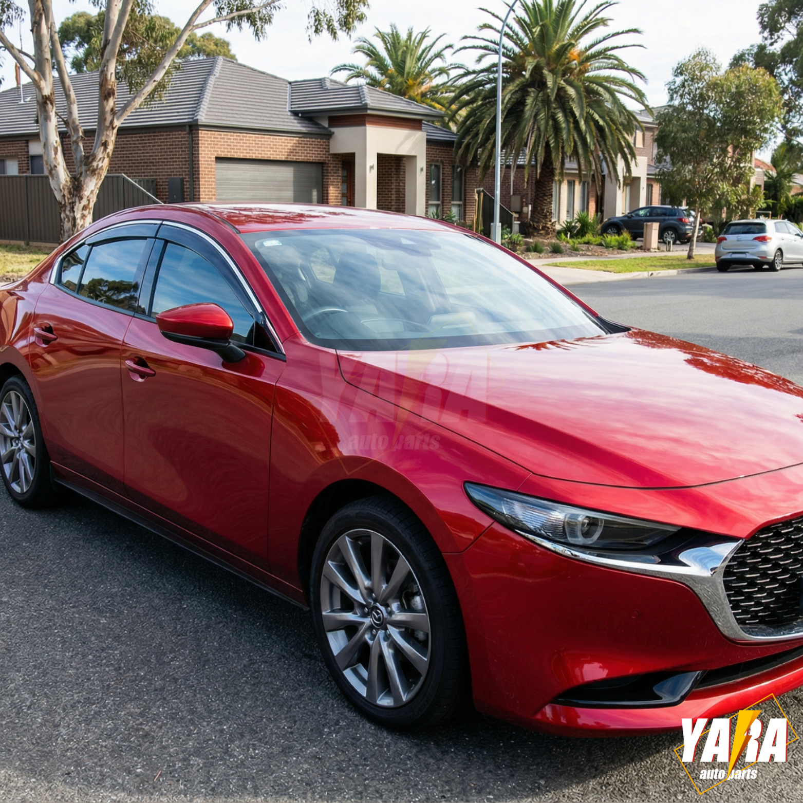 Injection Stainless Weather Shields Weathershields for Mazda 3 BP Sedan 2019-On