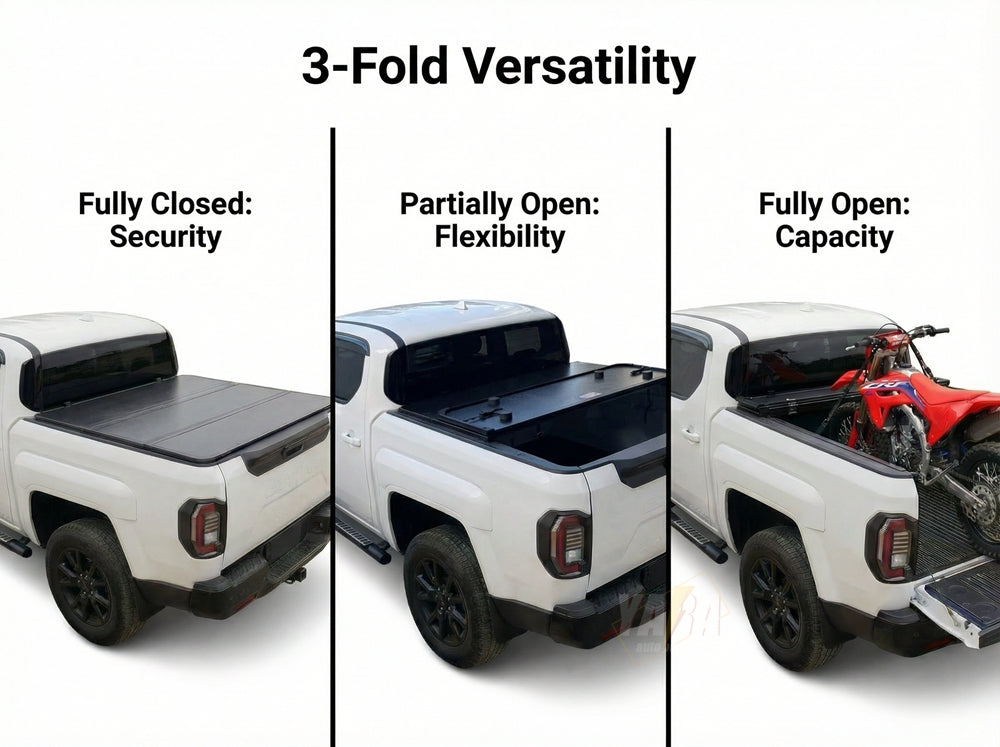 Kia Tasman Hard Lid (2025+) | Tri-Fold Tonneau Cover