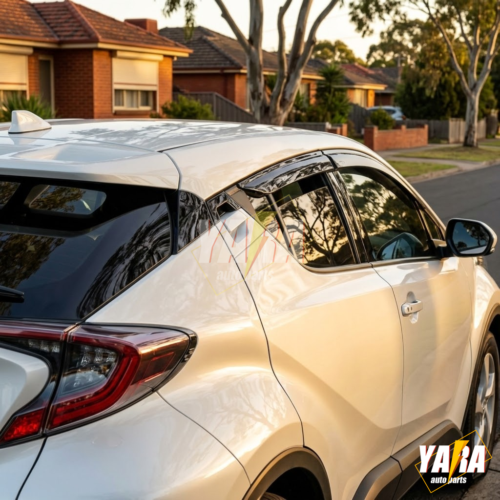 QUALITY Weather Shields Window Visors Suits for C-HR CHR CH-R 2017-2023 Tinted