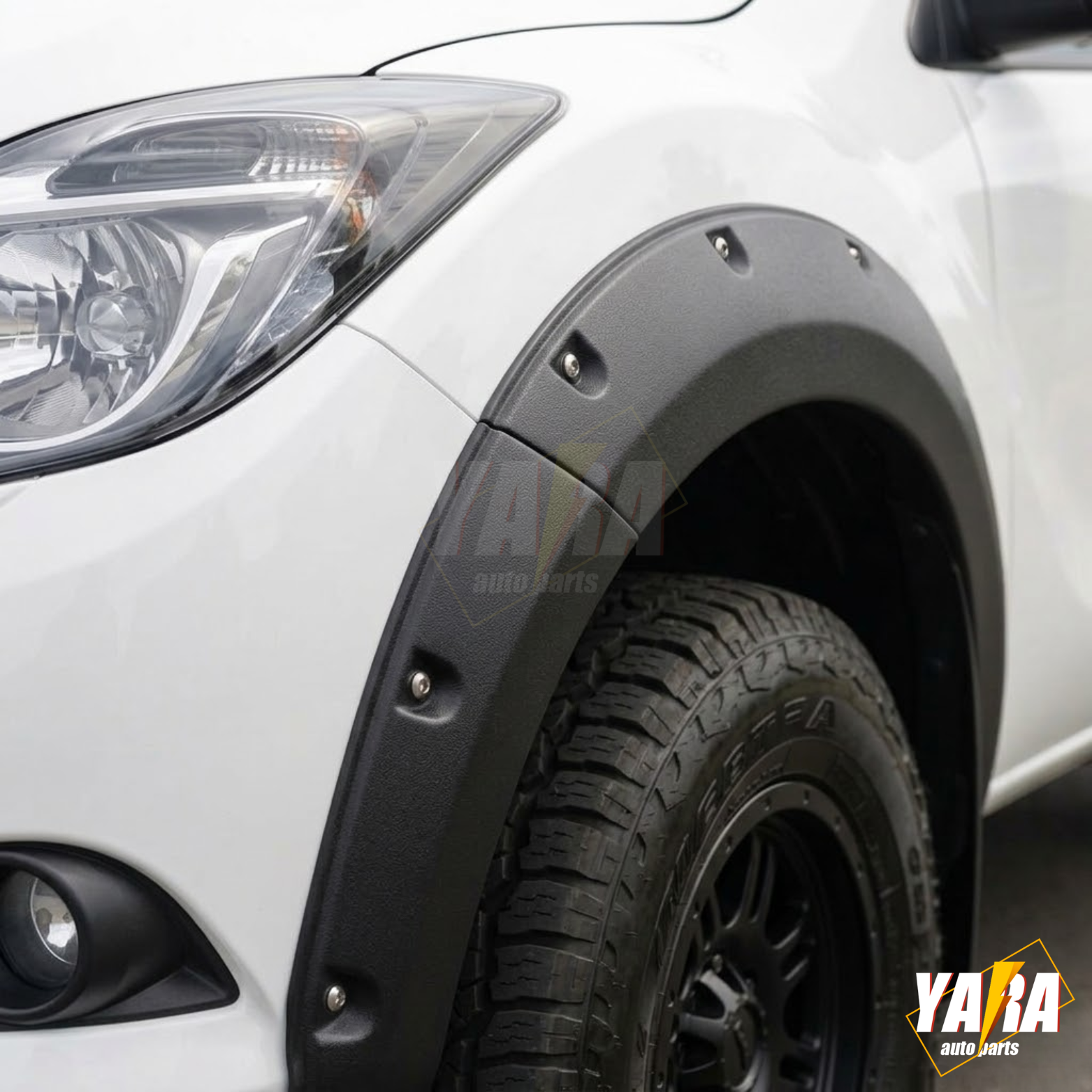 Pocket Fender Flares for Mazda BT-50 2012–2018 | Matte Black Guard Arch Wheel Trim (6PCS)