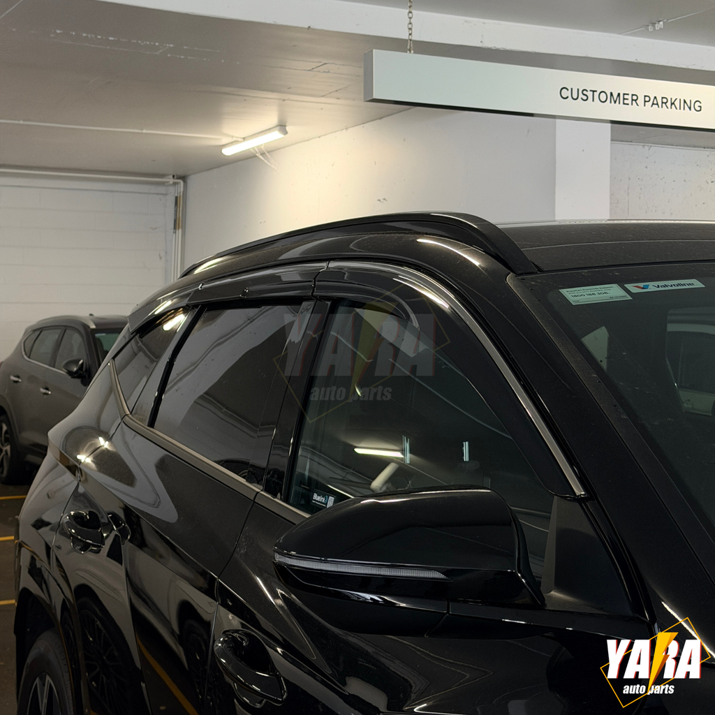 Injection Stainless Steel Weather Shields for Hyundai Tucson 2021-Onwards 6pcs