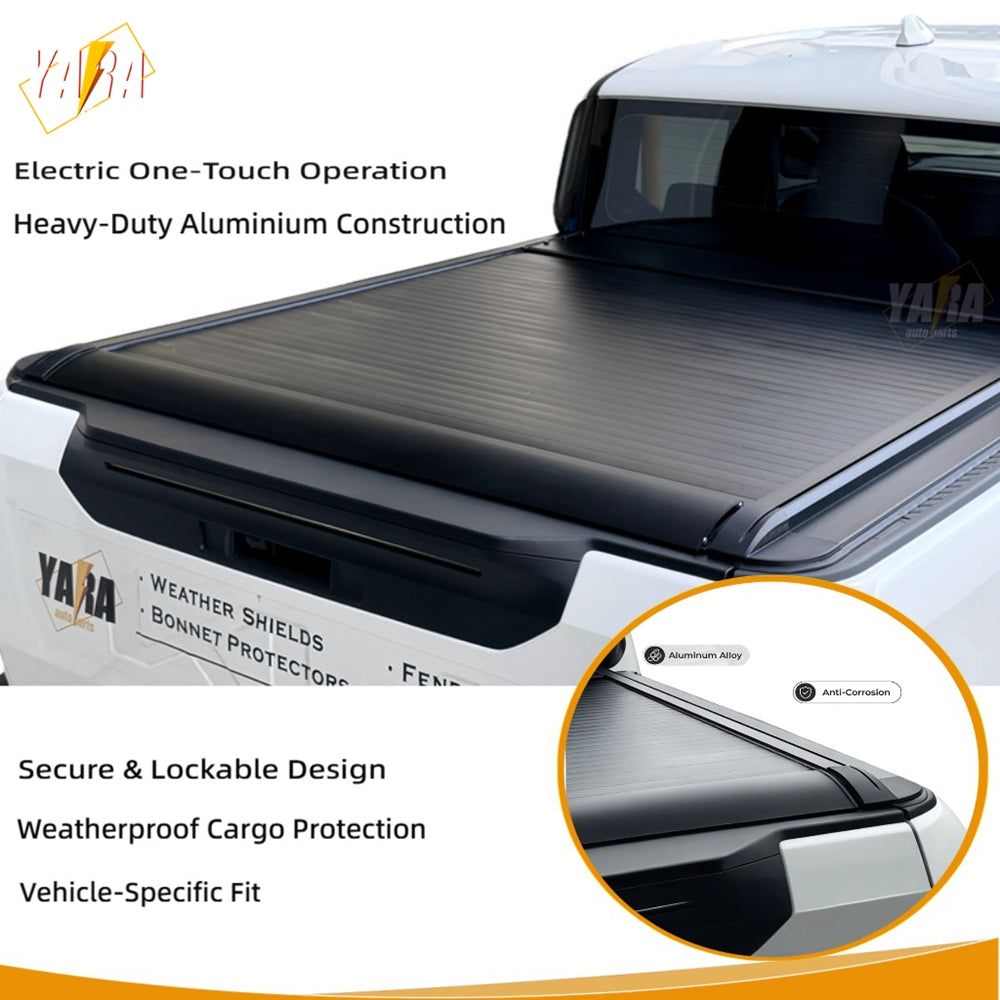 Kia Tasman Electric Roller Shutter with Integrated LED & Remote Control