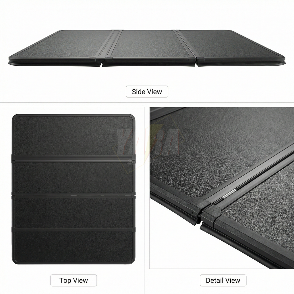 Heavy Duty Aluminium Tri-Fold Tonneau Cover | Toyota Hilux N90 Dual Cab (2026+)