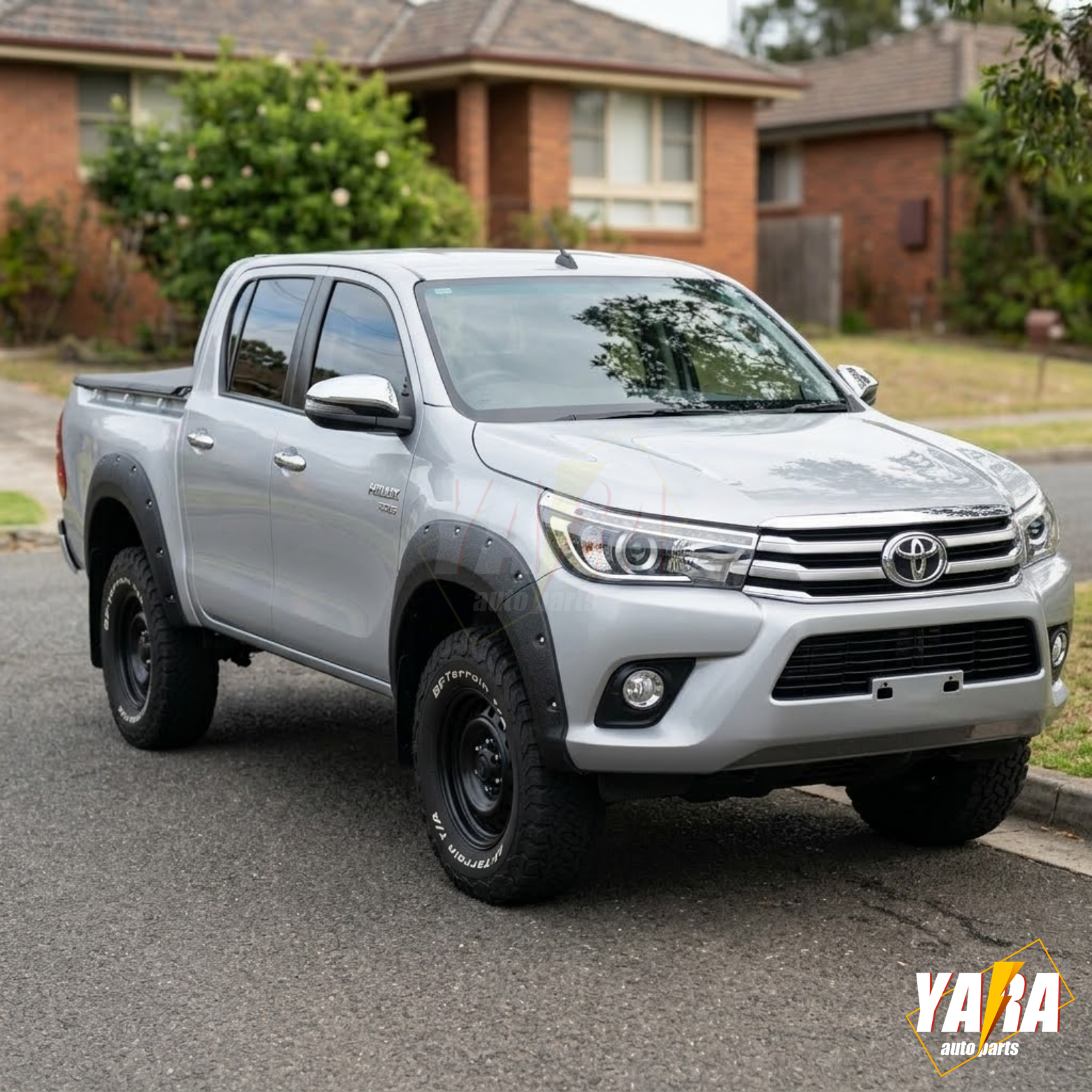 Fender Flare Wheel Arch Suits for Hilux 2015-2018 SR5 Pocket Style Matte Black