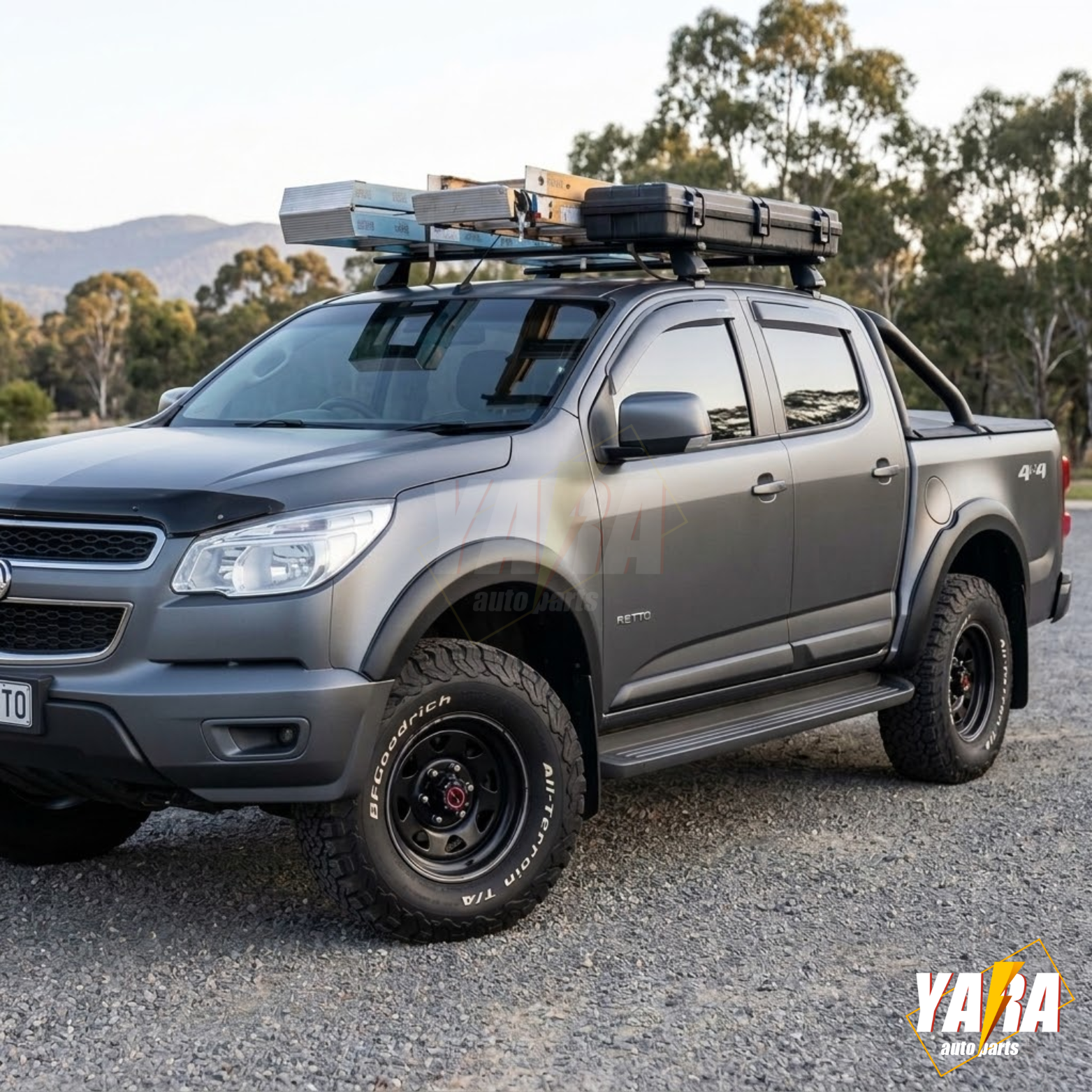 Fender Flares Slim Style for Holden Colorado 2012-2015 Wheel Arch Matt Black