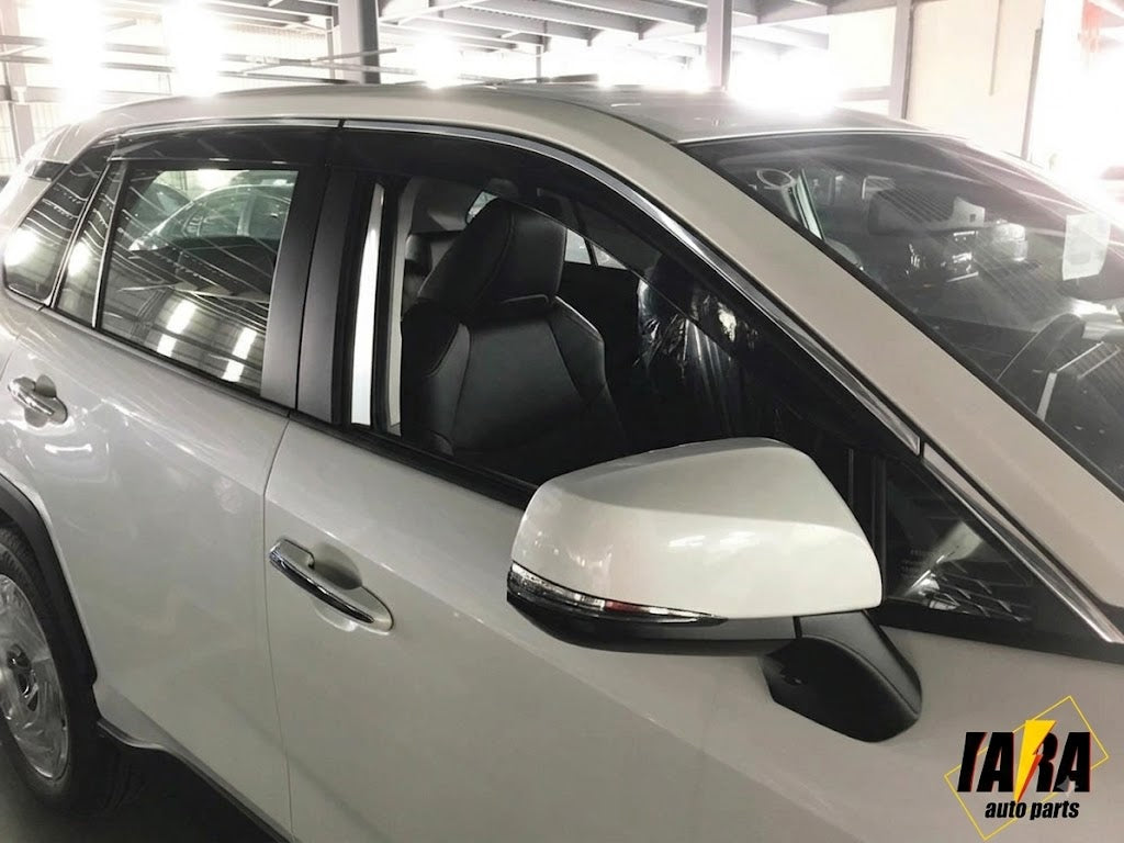 PREMIUM Weather Shields with Stainless Steel suitable for Rav4 2019-2022 tinted