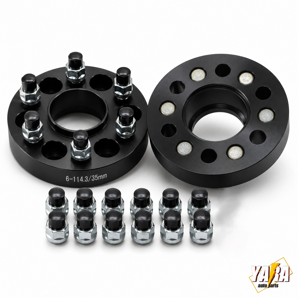 35mm Hubcentric Wheel Spacers  For Navara D40 D23 6x114.3 66.1CB M12x1.25 2PCS
