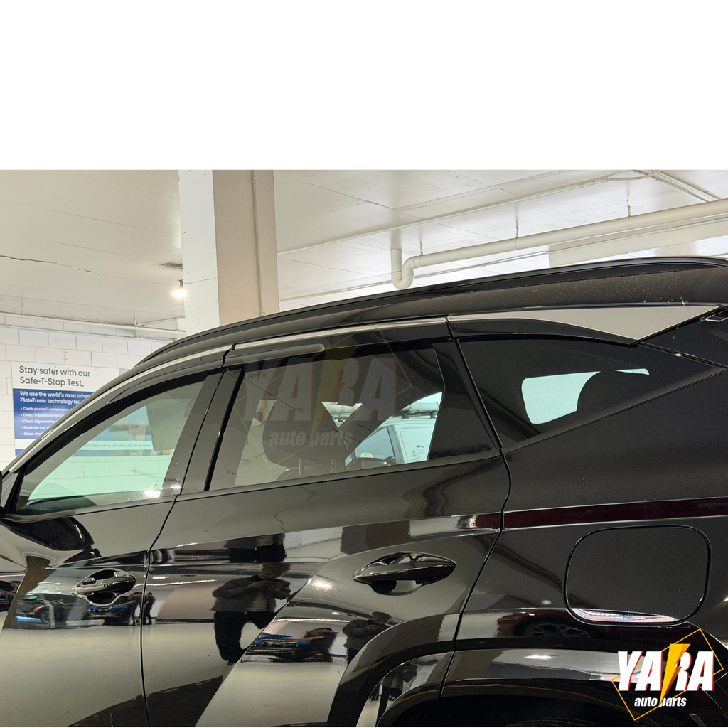 Injection Stainless Steel Weather Shields for Hyundai Tucson 2021-Onwards 6pcs