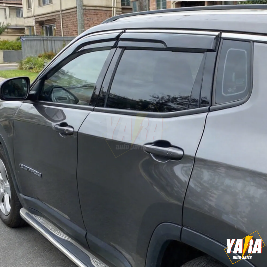 Luxury Weathershields Weather Shields Window Visor for Jeep Compass M6 2017+
