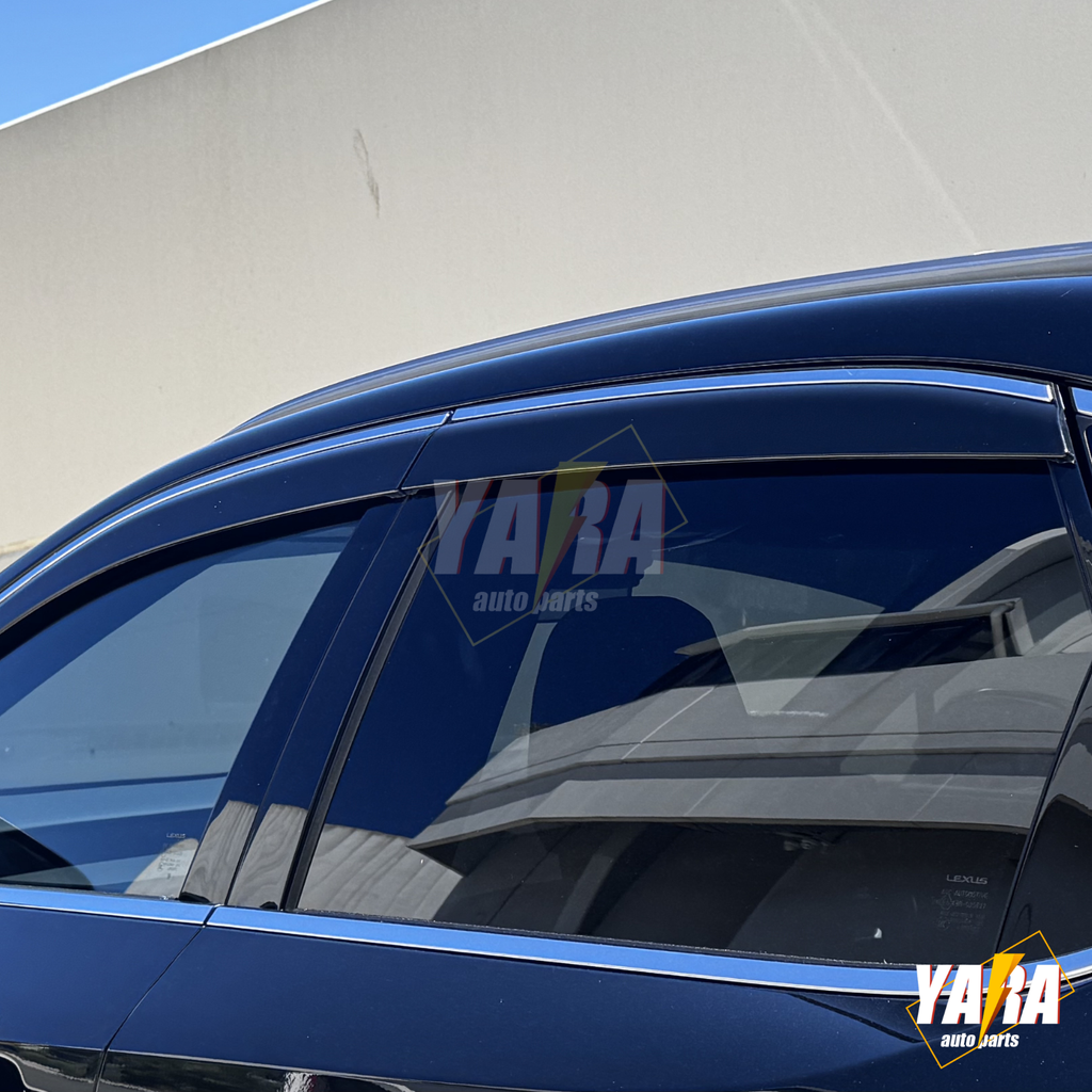 Inection Stainless Weather Shields for Lexus RX Series 2022-Onwards 4pcs