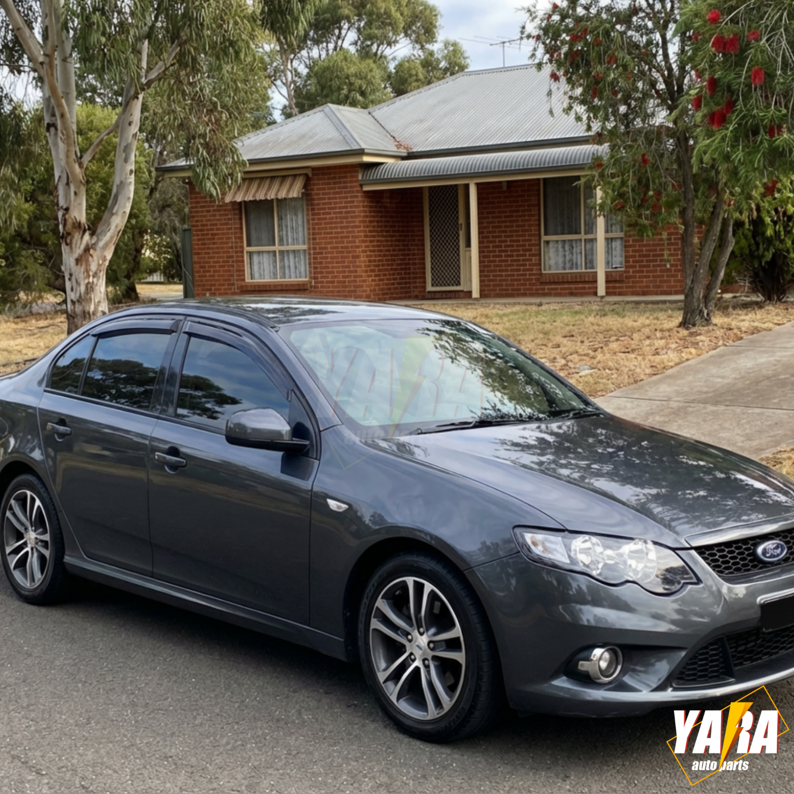 INJ Weather shields Weathershields Window visors for Ford Falcon FG Sedan 08-19