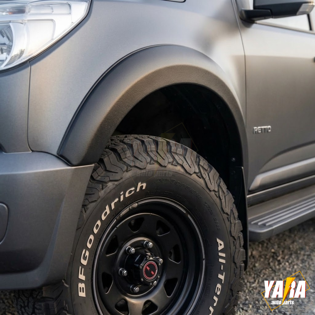 Fender Flares Slim Style for Holden Colorado 2012-2015 Wheel Arch Matt Black
