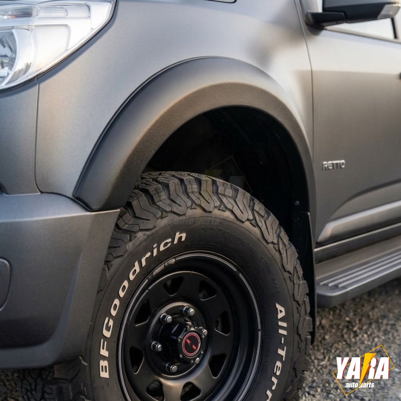 Fender Flares Slim Style for Holden Colorado 2012-2015 Wheel Arch Matt Black