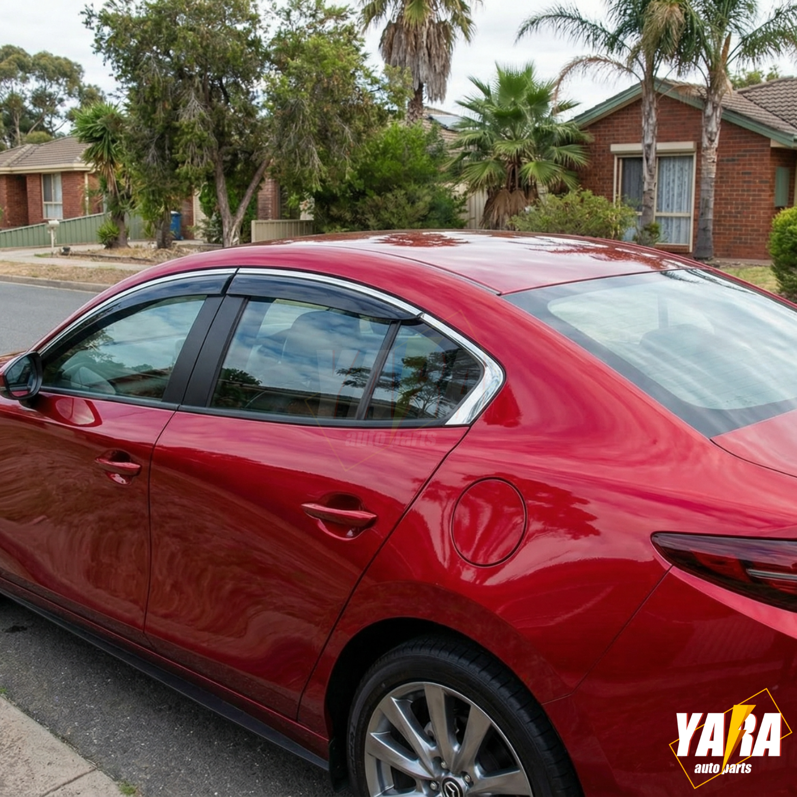 Injection Stainless Weather Shields Weathershields for Mazda 3 BP Sedan 2019-On